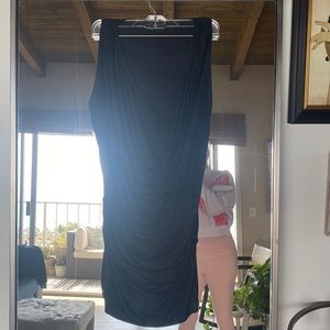 PLEIN SUD 100% silk black minidress, not perfect